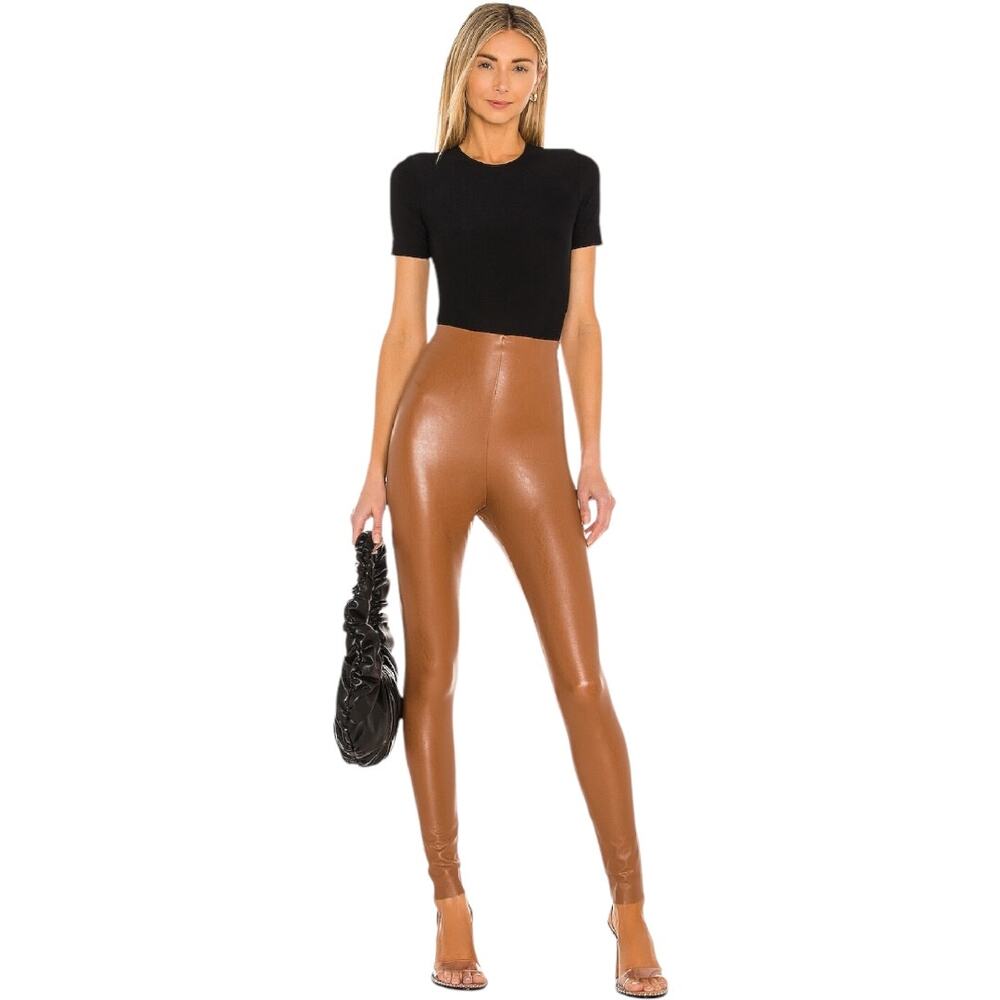 Revolve x Commando Faux Leather Legging in Cocoa Tan MSRP $118 Size Small NWOT